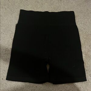 Women's Black High-Waisted Shorts